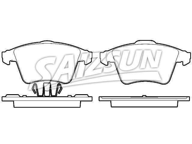 Bremsbelagsatz, Scheibenbremse Brake Pad Set:7H0 698 151 B