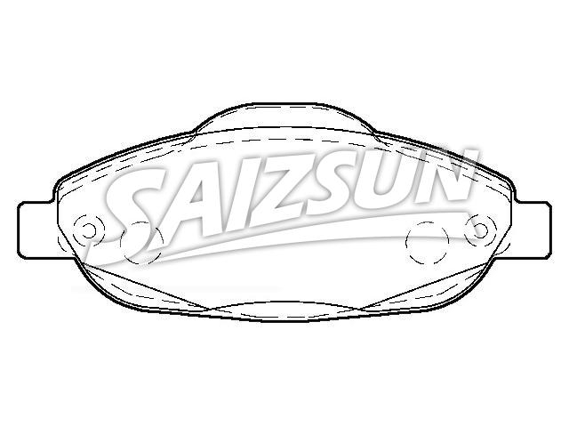 Bremsbelagsatz, Scheibenbremse Brake Pad Set:4253.93