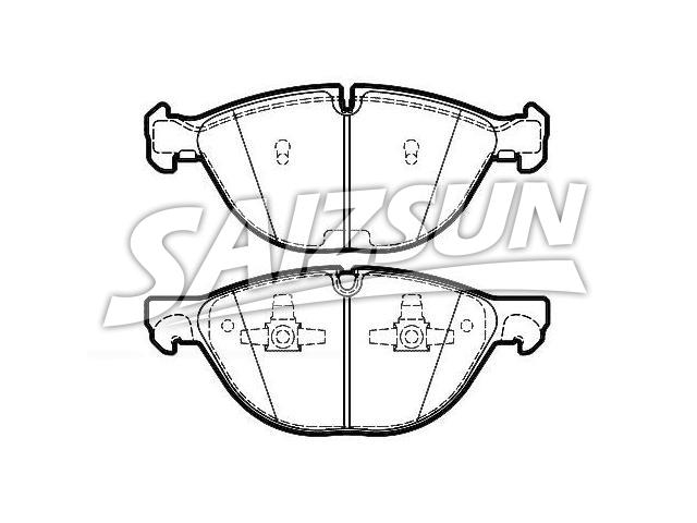 Bremsbelagsatz, Scheibenbremse Brake Pad Set:34 11 6 778 048