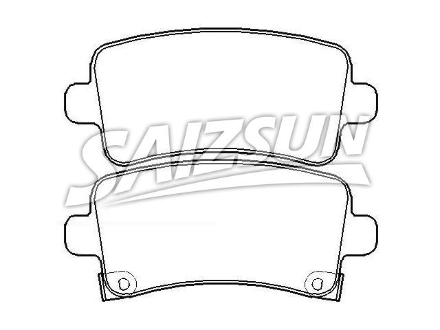 Bremsbelagsatz, Scheibenbremse Brake Pad Set:16586609