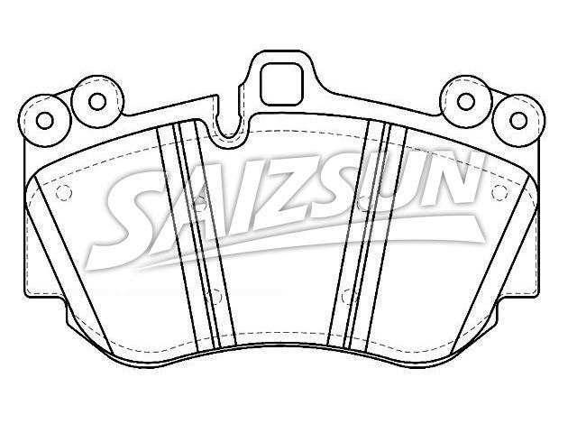 Bremsbelagsatz, Scheibenbremse Brake Pad Set:955 351 939 50