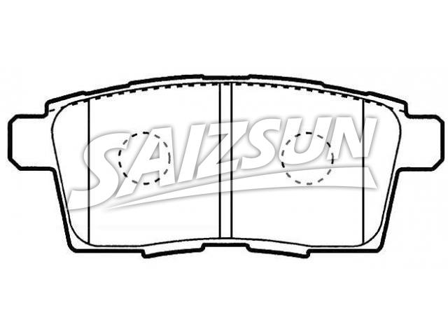 Bremsbelagsatz, Scheibenbremse Brake Pad Set:L2Y7-26-43Z