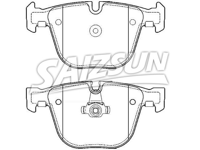 Bremsbelagsatz, Scheibenbremse Brake Pad Set:34 21 6 783 555