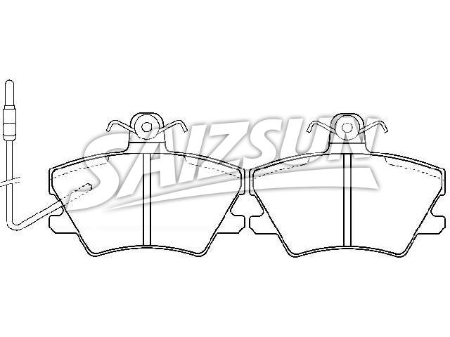 Bremsbelagsatz, Scheibenbremse Brake Pad Set:77 01 202 241