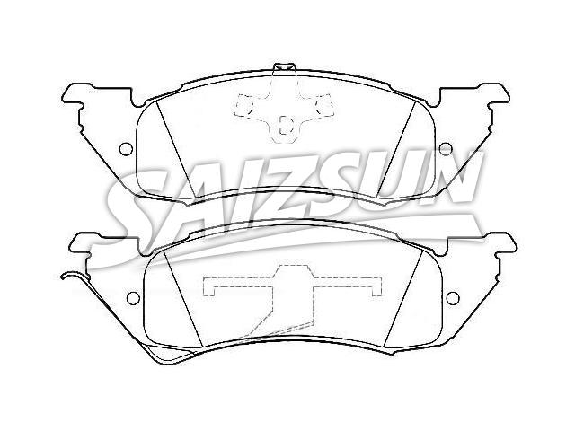 Bremsbelagsatz, Scheibenbremse Brake Pad Set:D593-7410