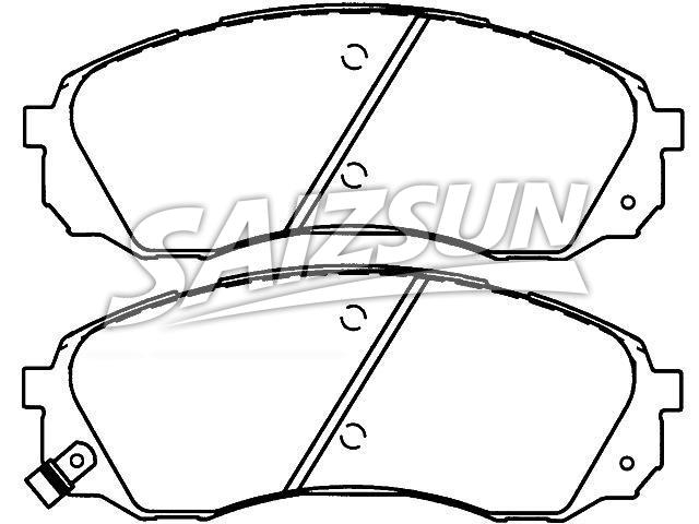 Bremsbelagsatz, Scheibenbremse Brake Pad Set:58101-4DE00