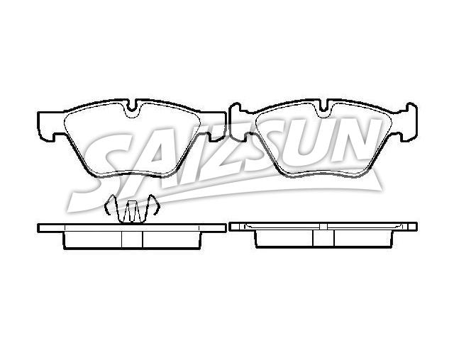 Bremsbelagsatz, Scheibenbremse Brake Pad Set:34 11 2 288 857