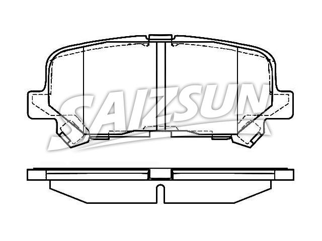Bremsbelagsatz, Scheibenbremse Brake Pad Set:43022-SZA-A00