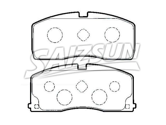 Bremsbelagsatz, Scheibenbremse Brake Pad Set:04491-87720
