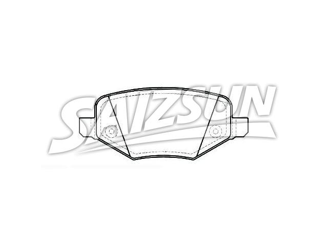 Bremsbelagsatz, Scheibenbremse Brake Pad Set:8A8Z-2200-A