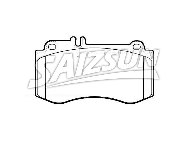 Bremsbelagsatz, Scheibenbremse Brake Pad Set:005 420 77 20