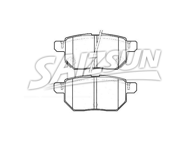 Bremsbelagsatz, Scheibenbremse Brake Pad Set:04466-47020