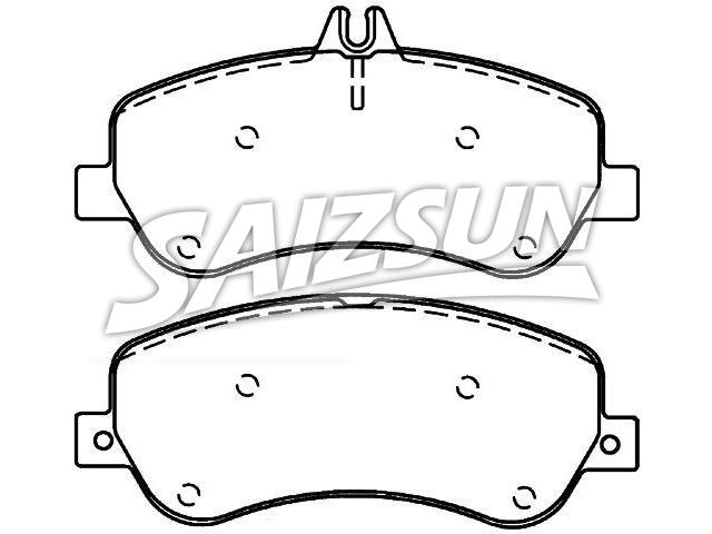 Bremsbelagsatz, Scheibenbremse Brake Pad Set:005 420 48 20