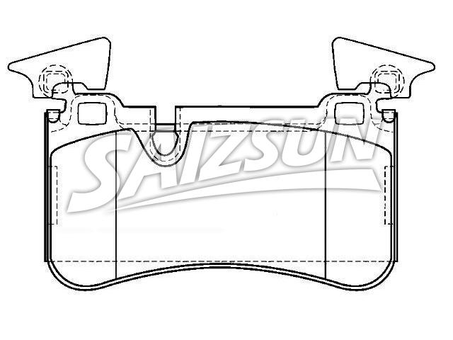 Bremsbelagsatz, Scheibenbremse Brake Pad Set:005 420 25 20