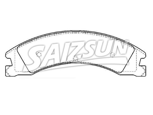 Brake Pad Set:8C2Z-2200-B