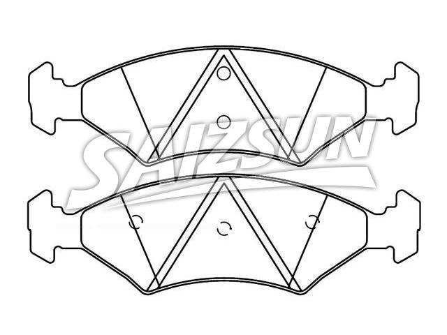 Brake Pad Set:M4S55-2K021-AA