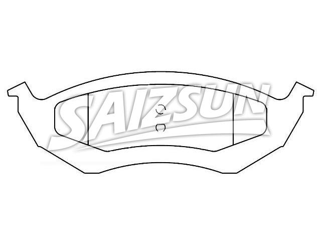 Brake Pad Set:D895-7598