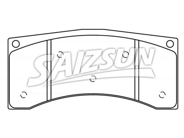 刹车片 Brake Pad Set:D1236-8354