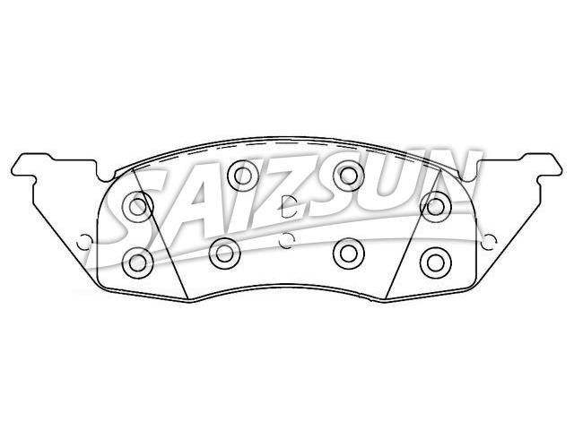刹车片 Brake Pad Set:D593-7410A
