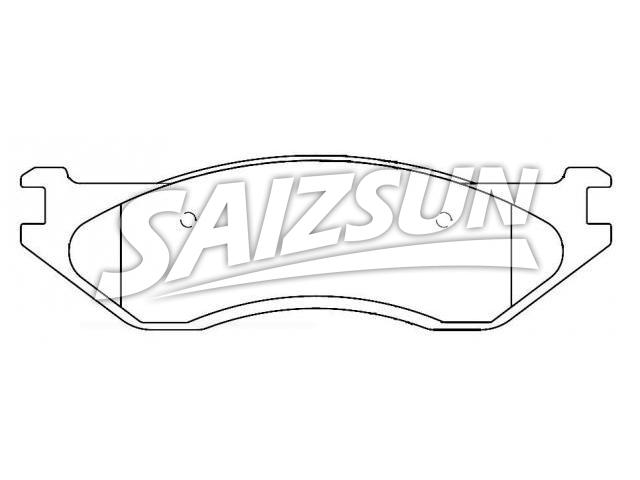 刹车片 Brake Pad Set:5093 796AB