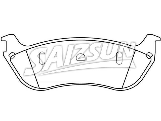 Brake Pad Set:F6AZ-2200-CA