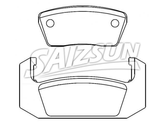 Brake Pad Set:D73-7005