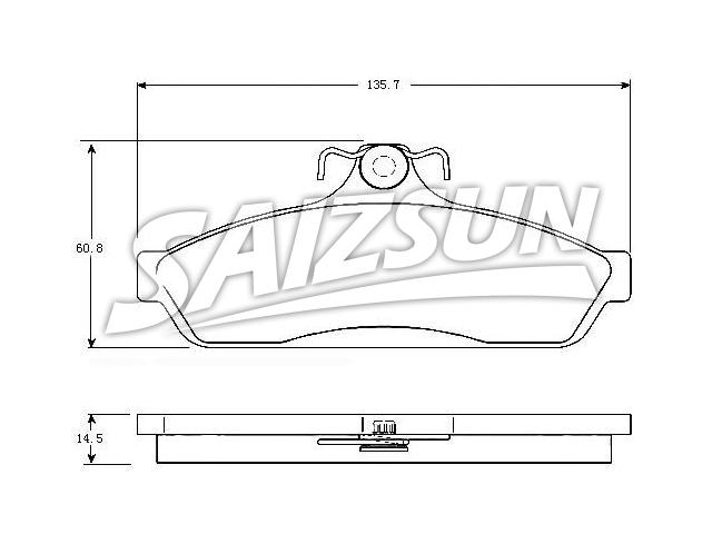 刹车片 Brake Pad Set:92036054