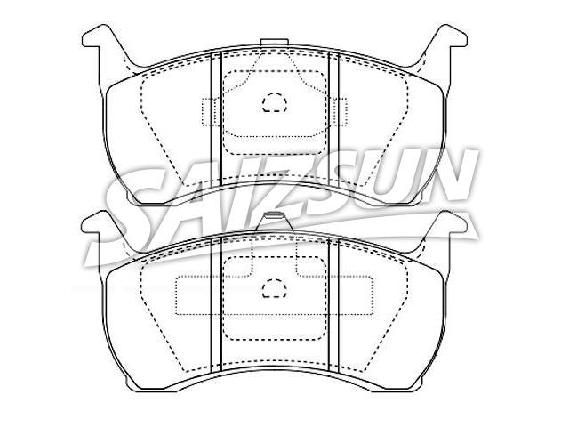 Bremsbelagsatz, Scheibenbremse Brake Pad Set:GDB7555