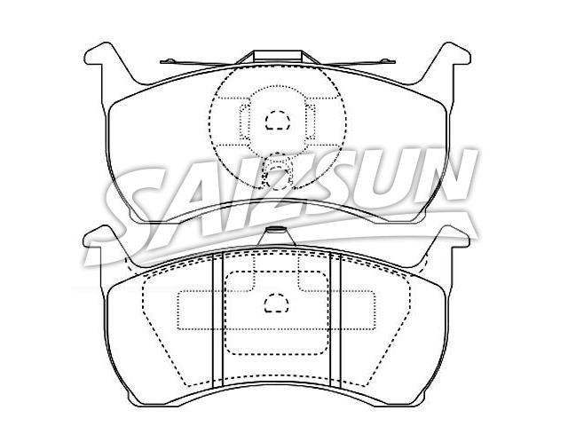 Bremsbelagsatz, Scheibenbremse Brake Pad Set:GDB7520