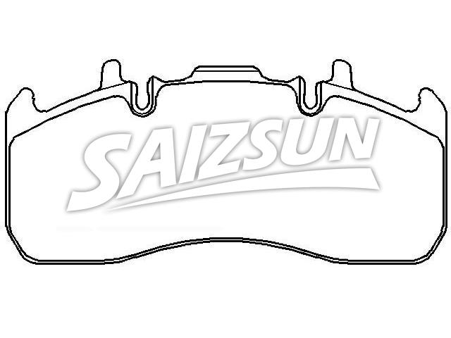 Bremsbelagsatz, Scheibenbremse Brake Pad Set:2 056 871 2