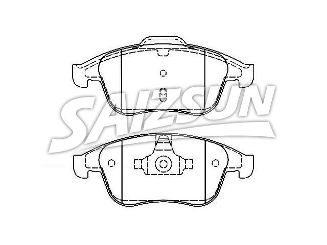 Bremsbelagsatz, Scheibenbremse Brake Pad Set:41 06 000 32R