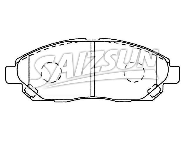 Bremsbelagsatz, Scheibenbremse Brake Pad Set:MR407900