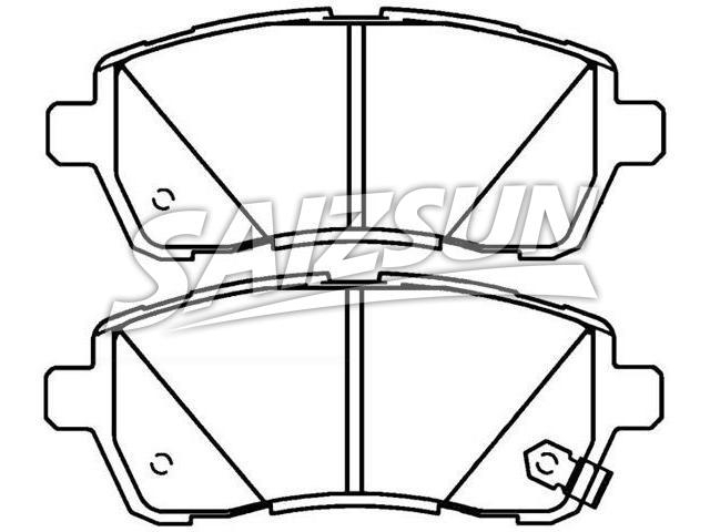 Bremsbelagsatz, Scheibenbremse Brake Pad Set:04465-B1120