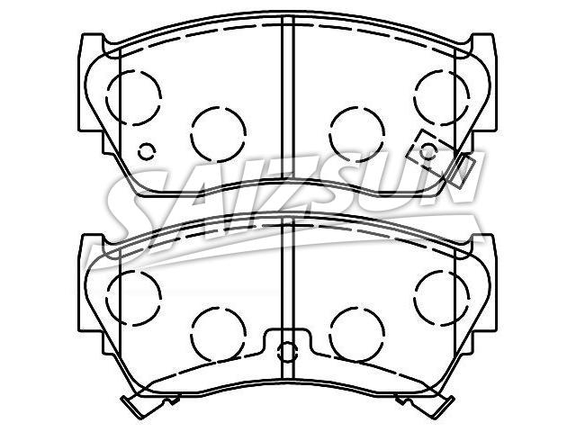 Bremsbelagsatz, Scheibenbremse Brake Pad Set:D1060-50Y94