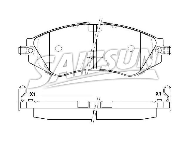 Bremsbelagsatz, Scheibenbremse Brake Pad Set:S4510011