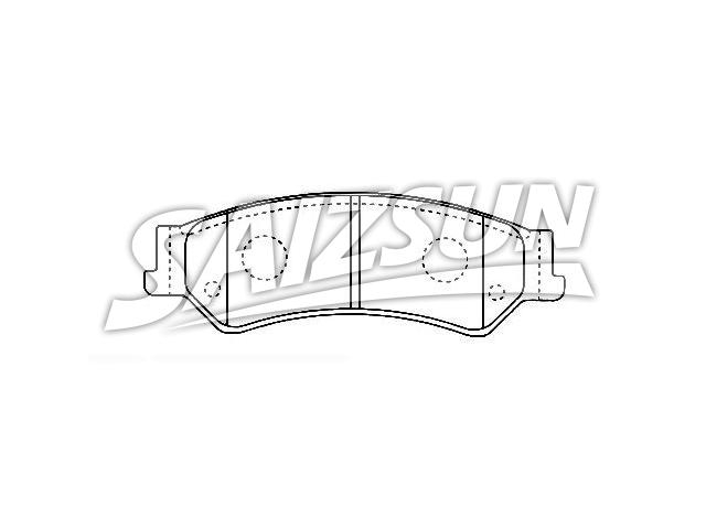 Bremsbelagsatz, Scheibenbremse Brake Pad Set:GDB7685