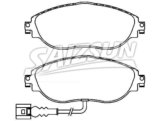 Bremsbelagsatz, Scheibenbremse Brake Pad Set:3C0 698 151 F