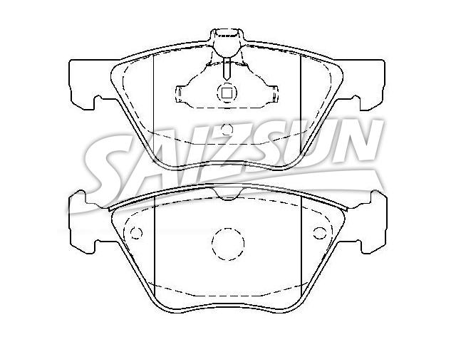 Bremsbelagsatz, Scheibenbremse Brake Pad Set:004 420 07 20