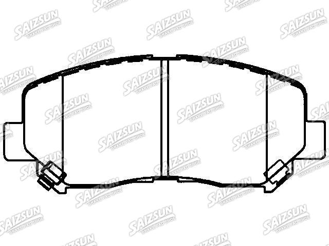 Bremsbelagsatz, Scheibenbremse Brake Pad Set:K0Y1-33-28Z