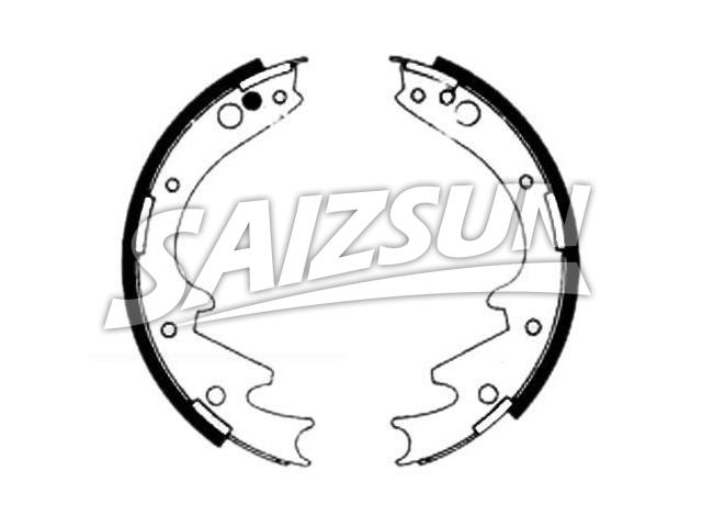 刹车蹄片 Brake Shoe Set:04496-20080