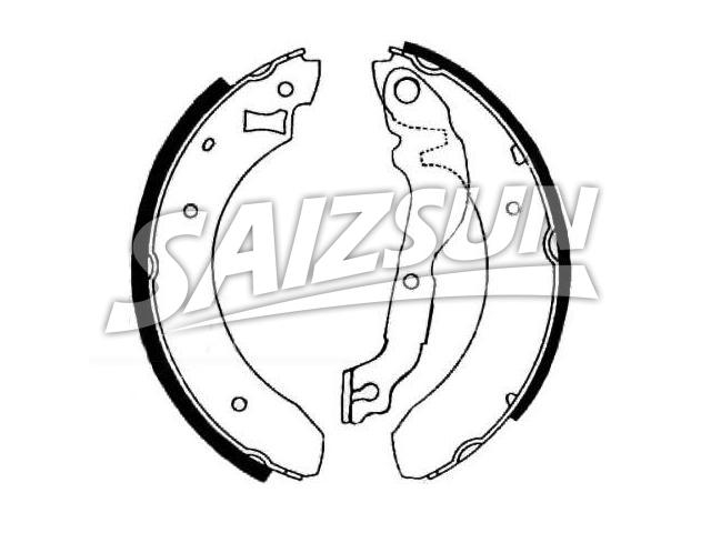 刹车蹄片 Brake Shoe Set:5 020 986