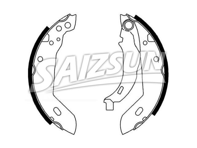 刹车蹄片 Brake Shoe Set:77 01 203 534