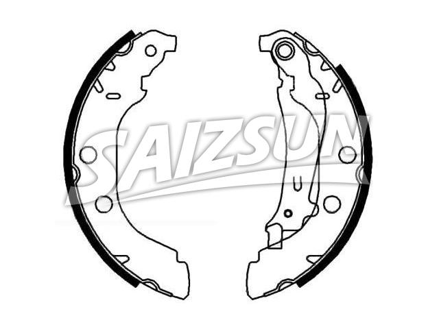刹车蹄片 Brake Shoe Set:4241.3Z