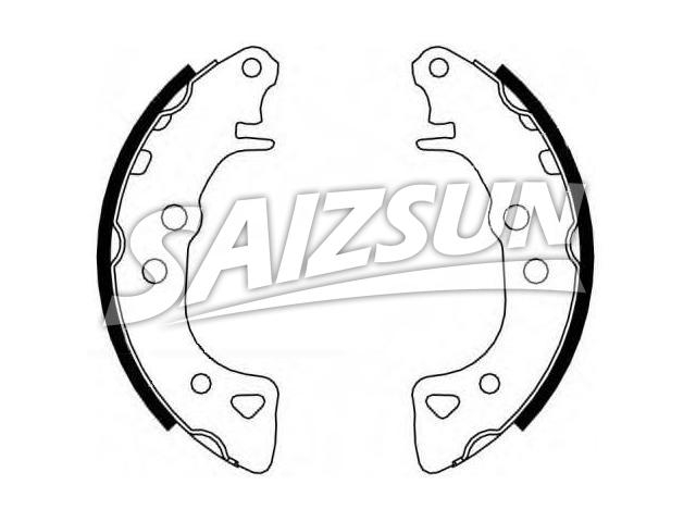 刹车蹄片 Brake Shoe Set:4241.5A
