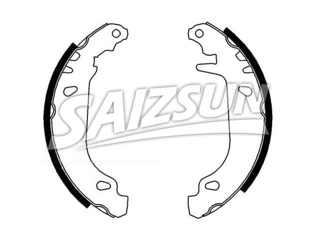 刹车蹄片 Brake Shoe Set:77 01 203 063