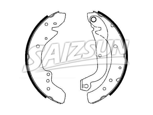 刹车蹄片 Brake Shoe Set:4241.2Y