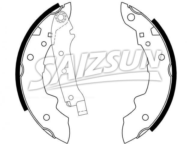 刹车蹄片 Brake Shoe Set:77 01 201 226