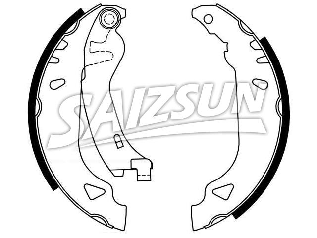 刹车蹄片 Brake Shoe Set:5888433