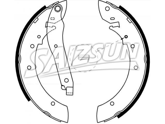 刹车蹄片 Brake Shoe Set:4238.33