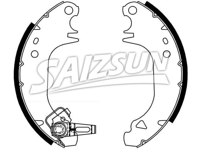 刹车蹄片 Brake Shoe Set:4241.E8